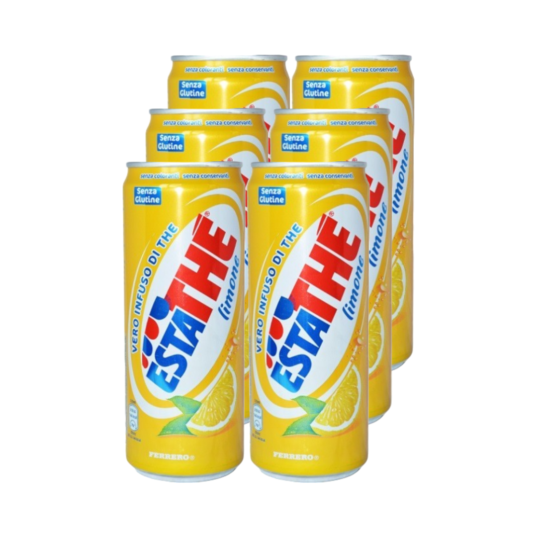 48x Ferrero Estathè Limone Italian Iced Tea Lemon 330ml disposable can –  Italian Gourmet UK