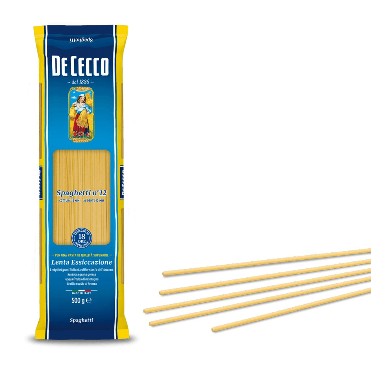 De Cecco Spaghetti no.12 - 500g Long Pasta – Italia Solutions UK