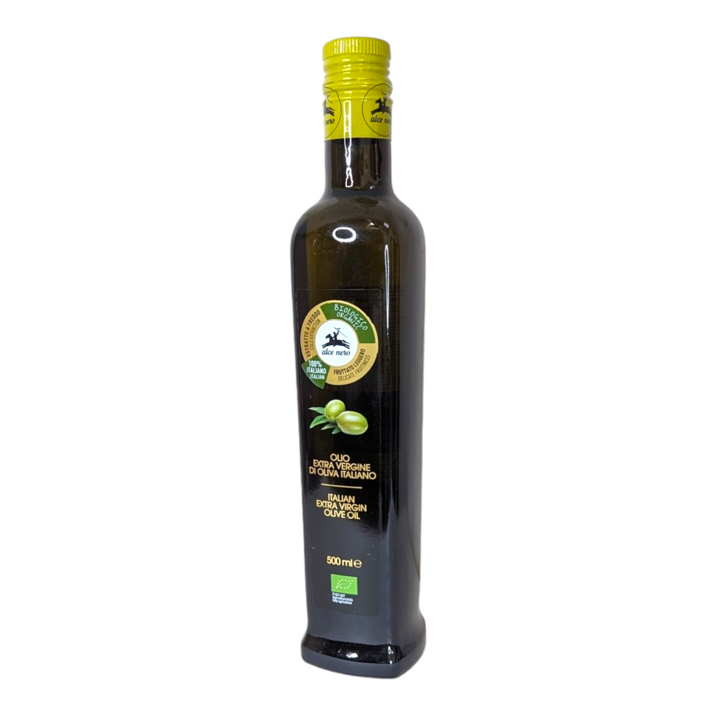 Alce Nero 100% Italian Organic Extra Virgin Olive Oil, 500ml glass bottle
