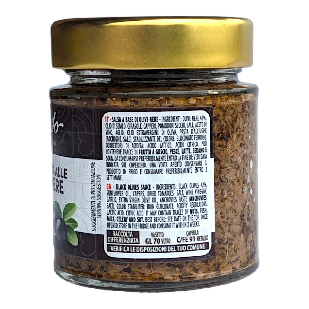 Amato Buoni Sapori Black Olives, Pate' Olive Nere Bruschetta 156ml