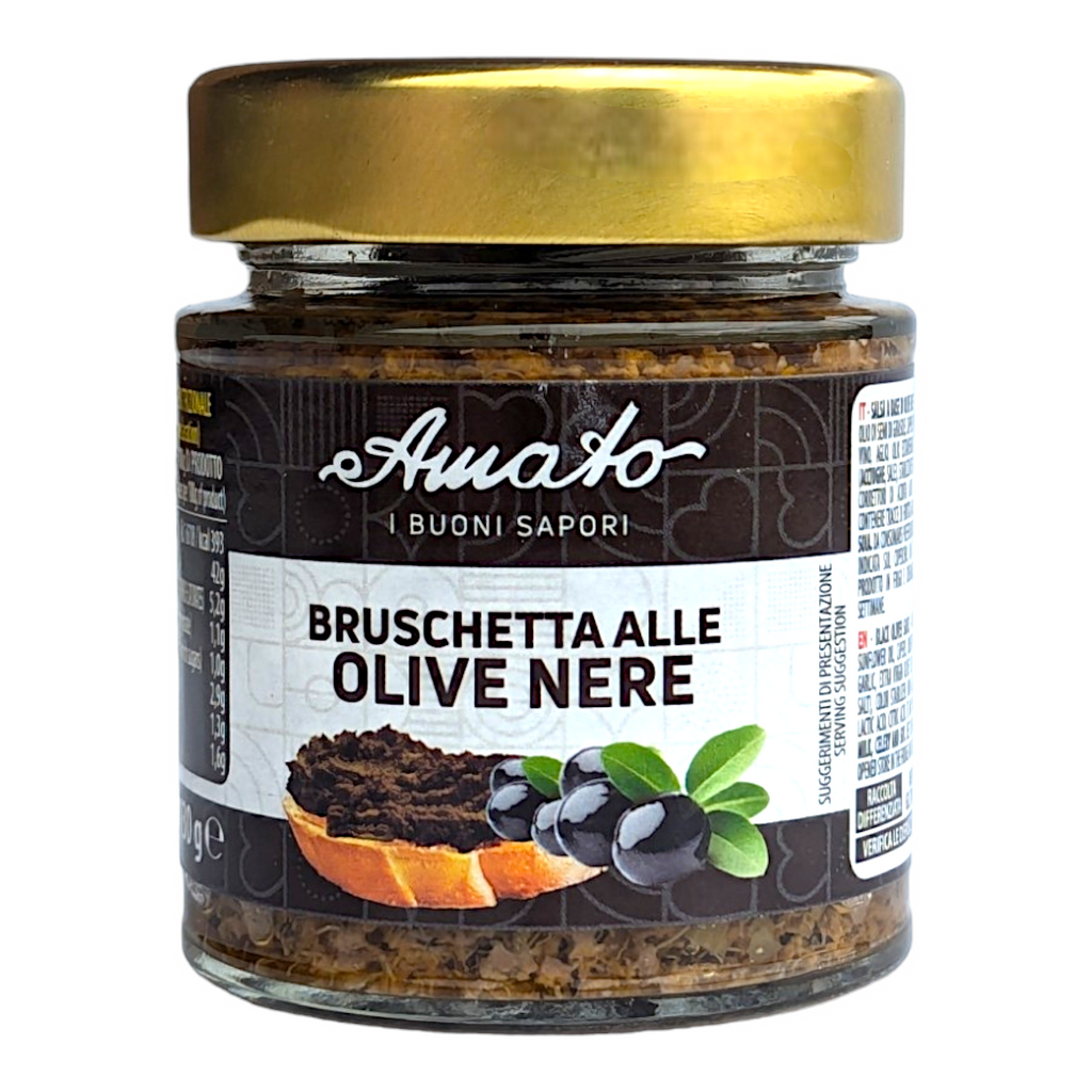 Amato Buoni Sapori Black Olives, Pate' Olive Nere Bruschetta 156ml