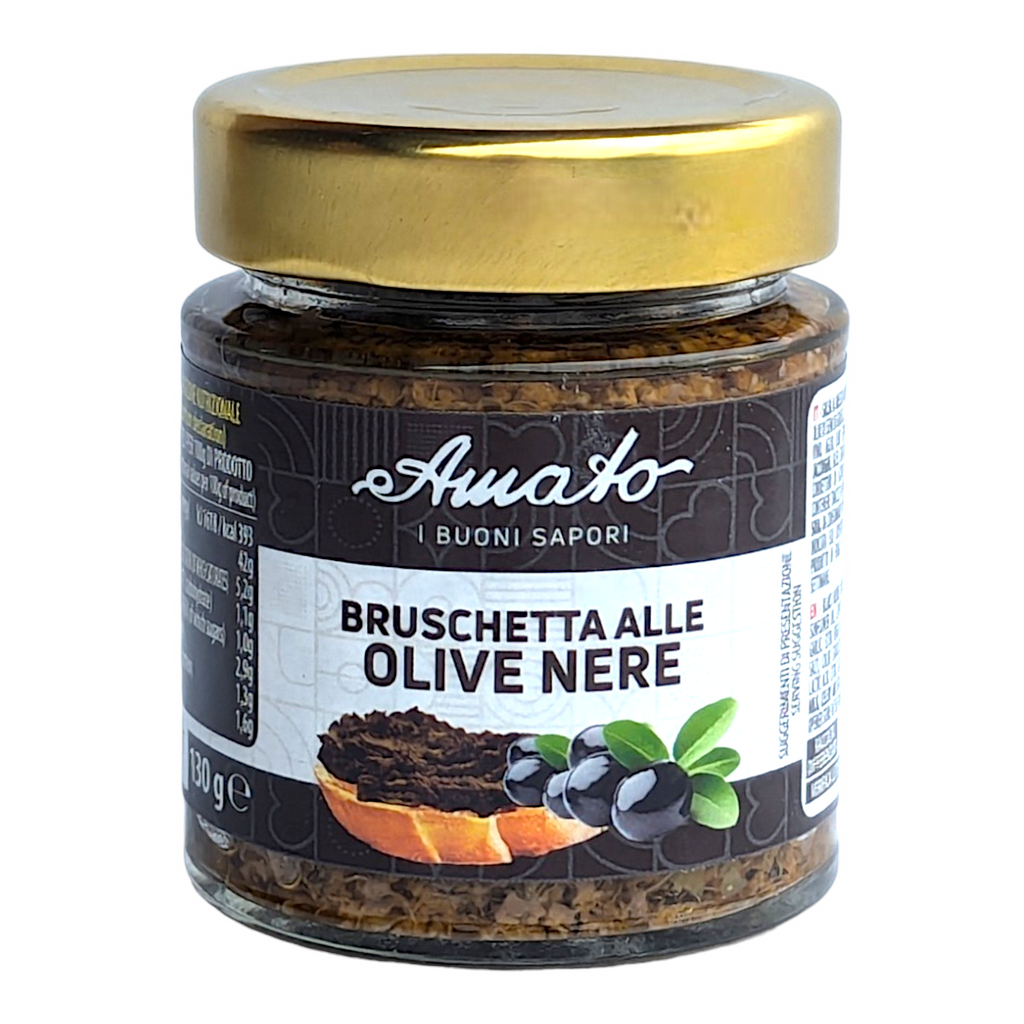 Amato Buoni Sapori Black Olives, Pate' Olive Nere Bruschetta 156ml