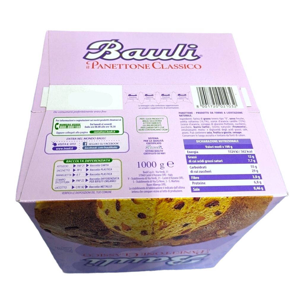 Bauli Il Panettone Classico 1kg - Italia Solutions UK