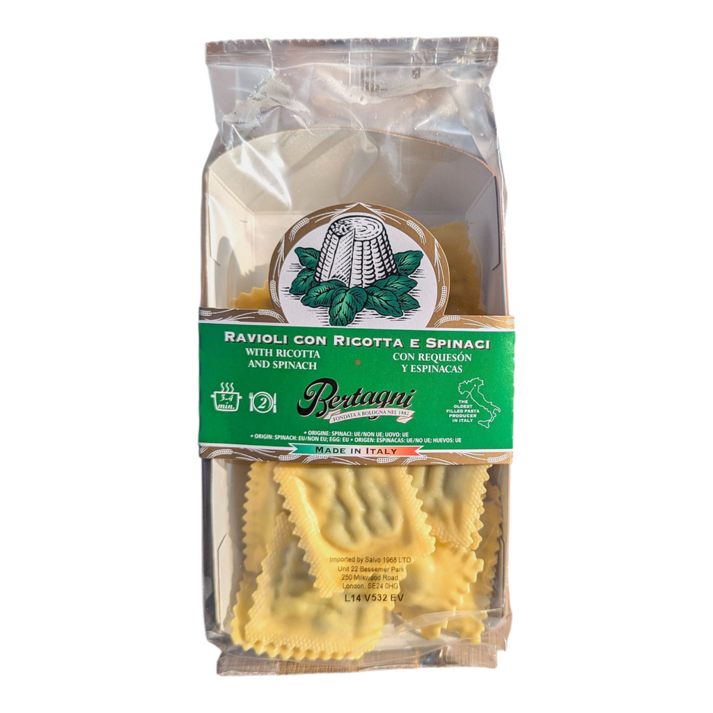 Bertagni Ravioli con Ricotta E Spinaci - Large Ravioli with Ricotta and Spinach - Italia Solutions UK