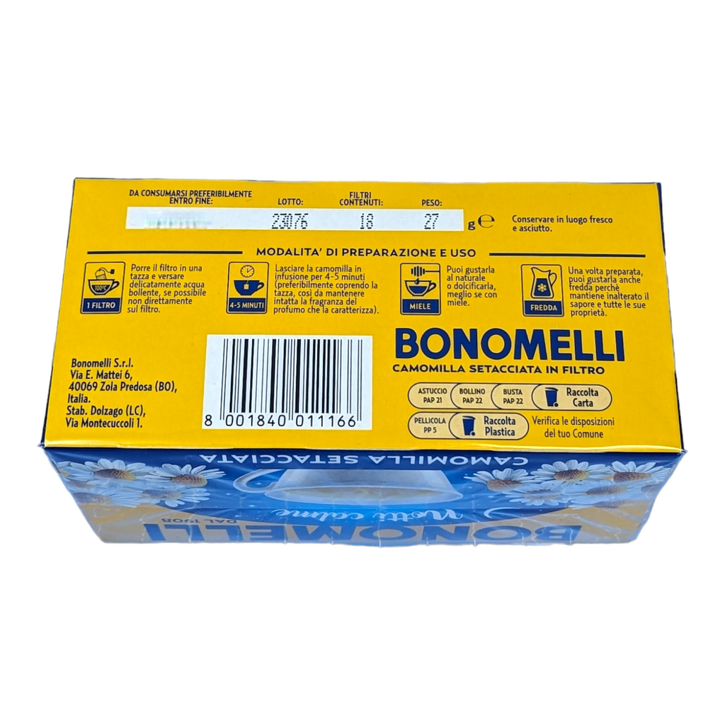 Bonomelli Sifted Camomile Good Night Tea, 18 teabags per pack