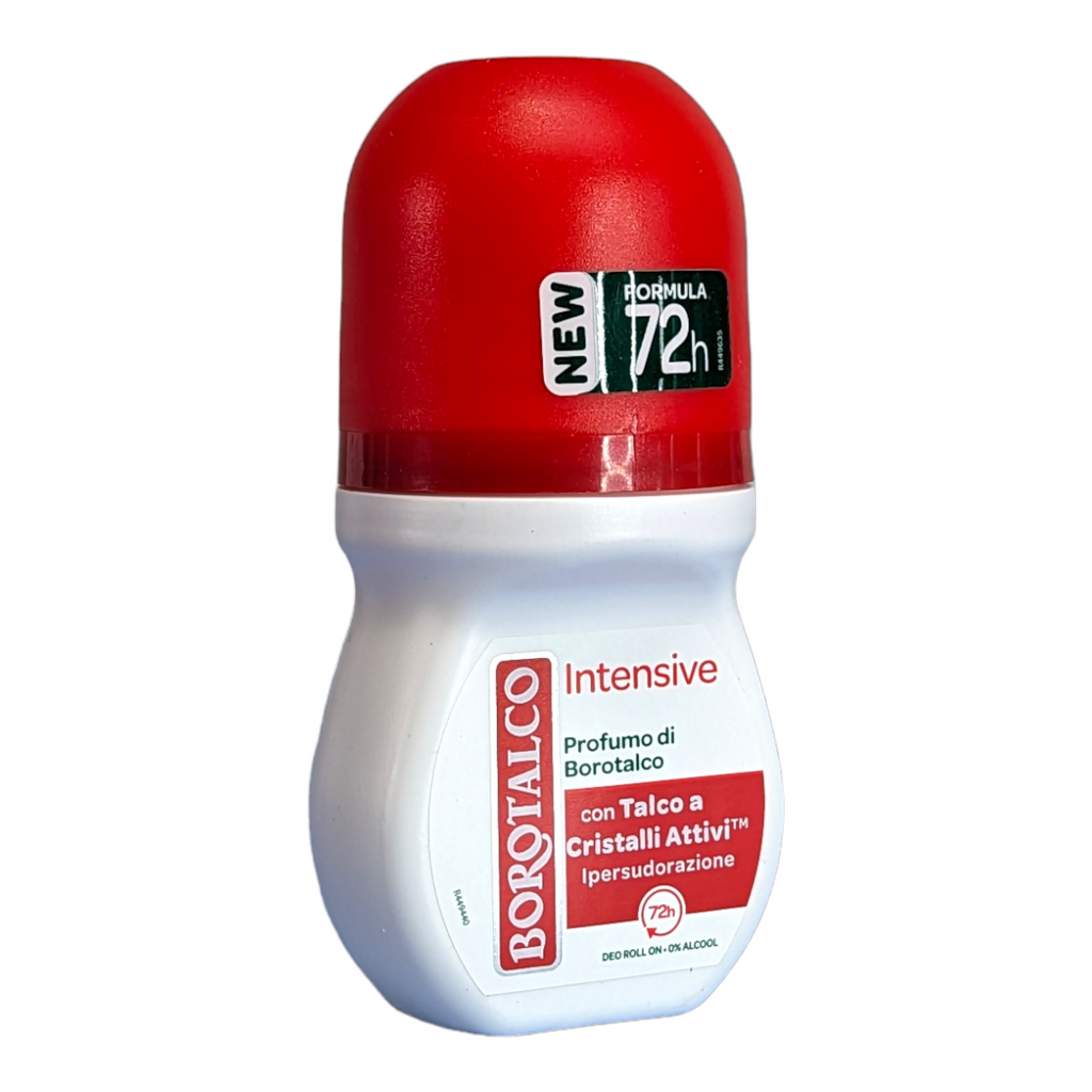 Borotalco Red, Intensive Anti-Perspirant Deodorant Roll On 0% Alcohol, 72 Hr - 50ml