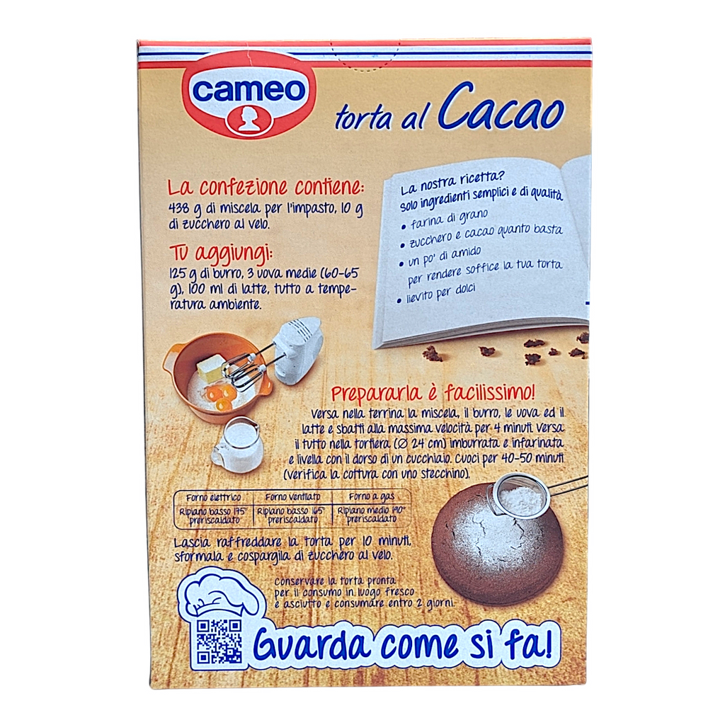 Cameo Chocolate Cake Mix, Preparato per Torta al Cacao 450g