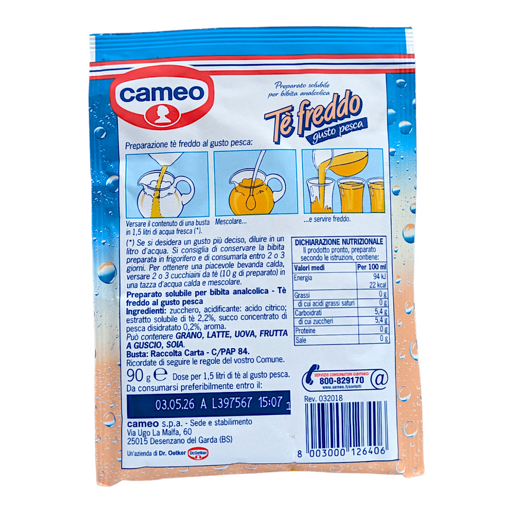 Cameo Preparato Per Te' Freddo / Peach Ice Tea Instant Preparation 90g