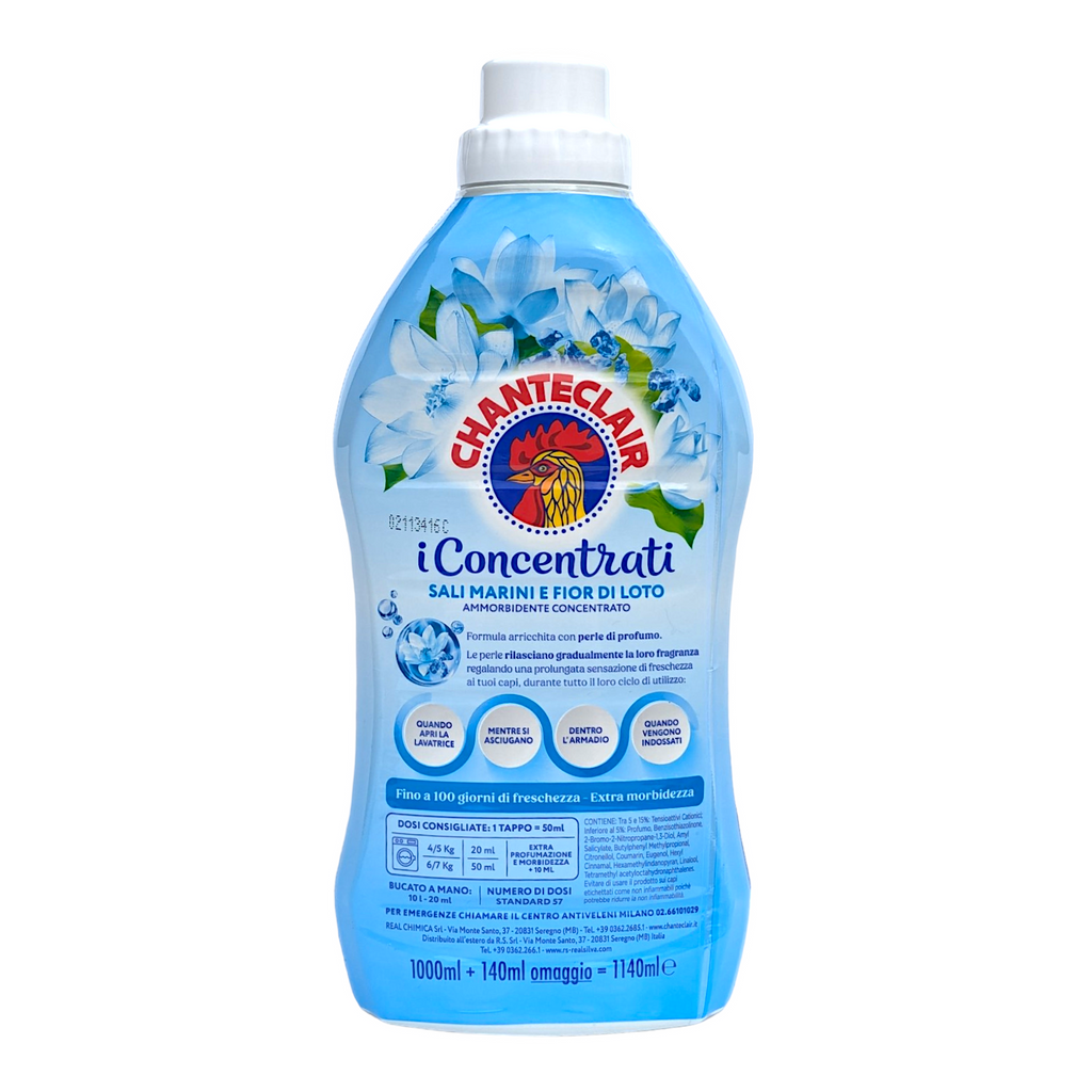 Chanteclair Laundry Fabric Softener with Scent Booster - Sea Salts & Lotus Flower 1140ml - Italia Solutions UK