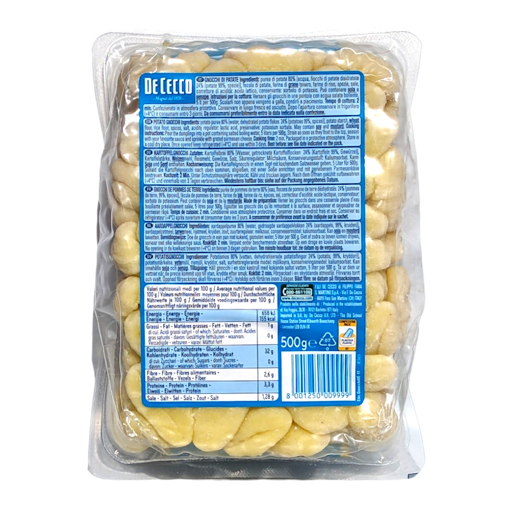 De Cecco Gnocchi di Patate, Potato Gnocchi - 500g