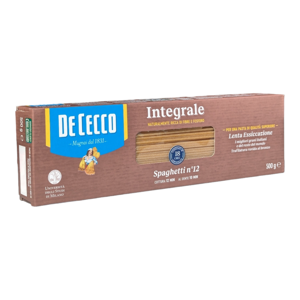 De Cecco Integrale Spaghetti no.12 - 500g Wholewheat Brown Pasta