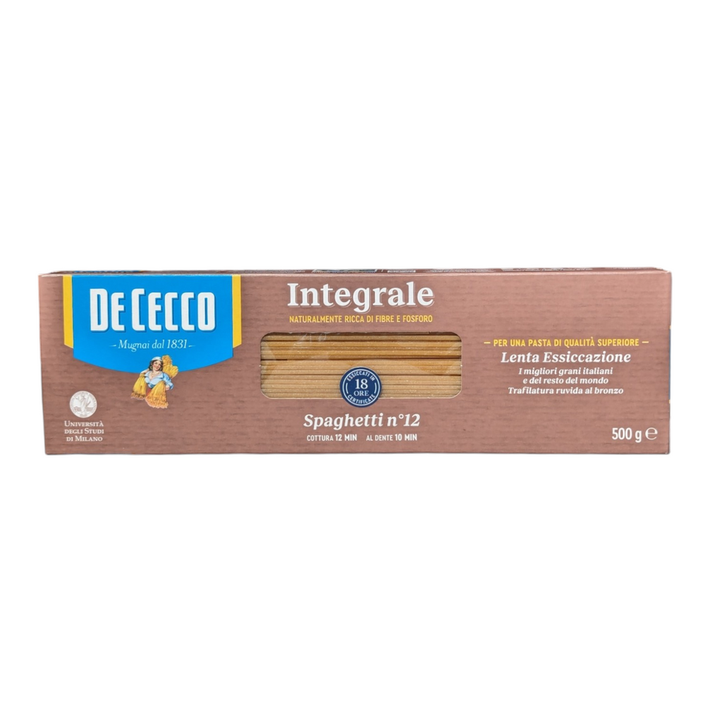De Cecco Integrale Spaghetti no.12 - 500g Wholewheat Brown Pasta