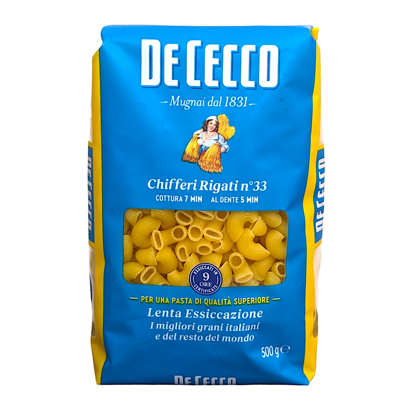 De Cecco Pasta Chifferi Rigati no.33 - 500g – Italia Solutions UK