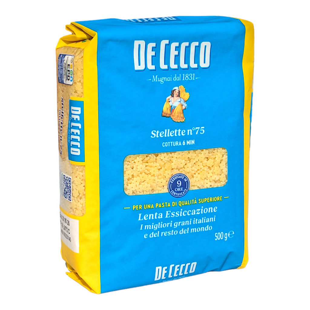 De Cecco Stellette no.75 - 500g Tiny Star Shapes for Soups and Broths