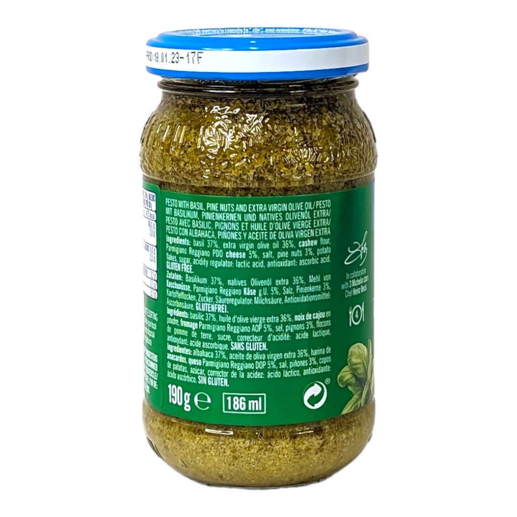 De Cecco Genovese Pesto Basil Parmesan 200g (without Garlic/Senza Aglio)