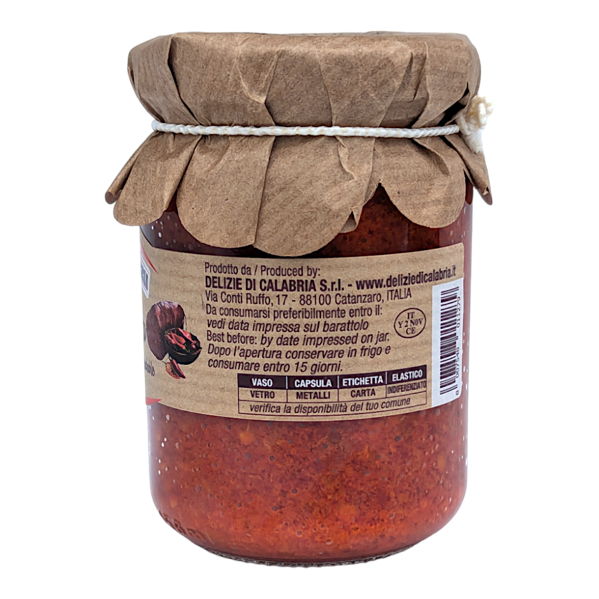 Delizie Di Calabria 'Nduja Calabrian Spicy Spreadable Salami 135g Delizie Di Calabria 'Nduja Calabrian Spicy Spreadable Salami 135g