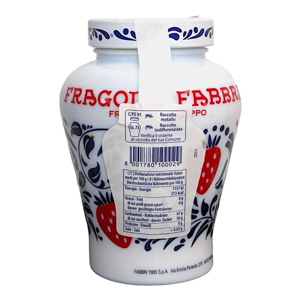 Fabbri Fragola, Strawberries in Syrup - Opaline Jar 600g