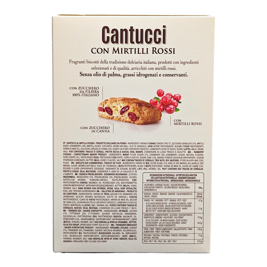 Falcone Cantucci - Cranberry / Mirtilli Rossi Cantuccini Biscotti 180g