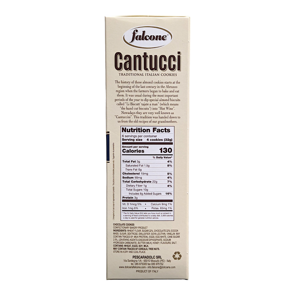 Falcone Cantucci - Dark Chocolate / Cioccolato Fondente Cantuccini Biscotti 200g