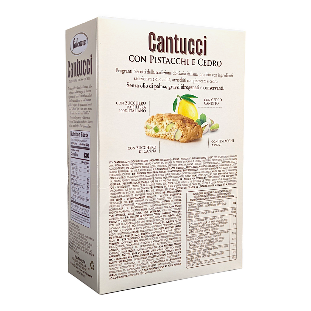 Falcone Cantucci - Pistacchi E Cedro / Pistachio & Citron Cantuccini Biscotti 180g