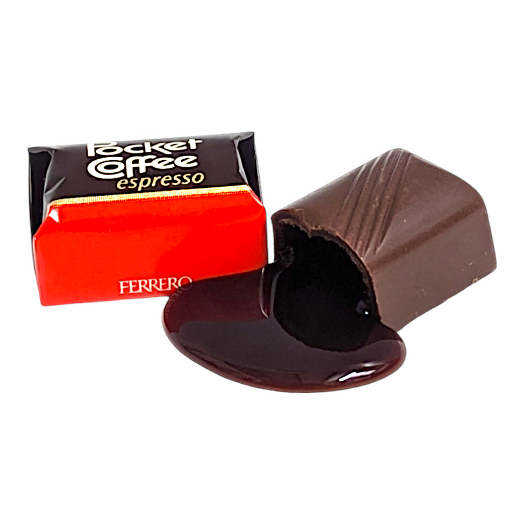 Ferrero Pocket Coffee - Dark Chocolates Filled with Liquid Espresso - Pack of 32