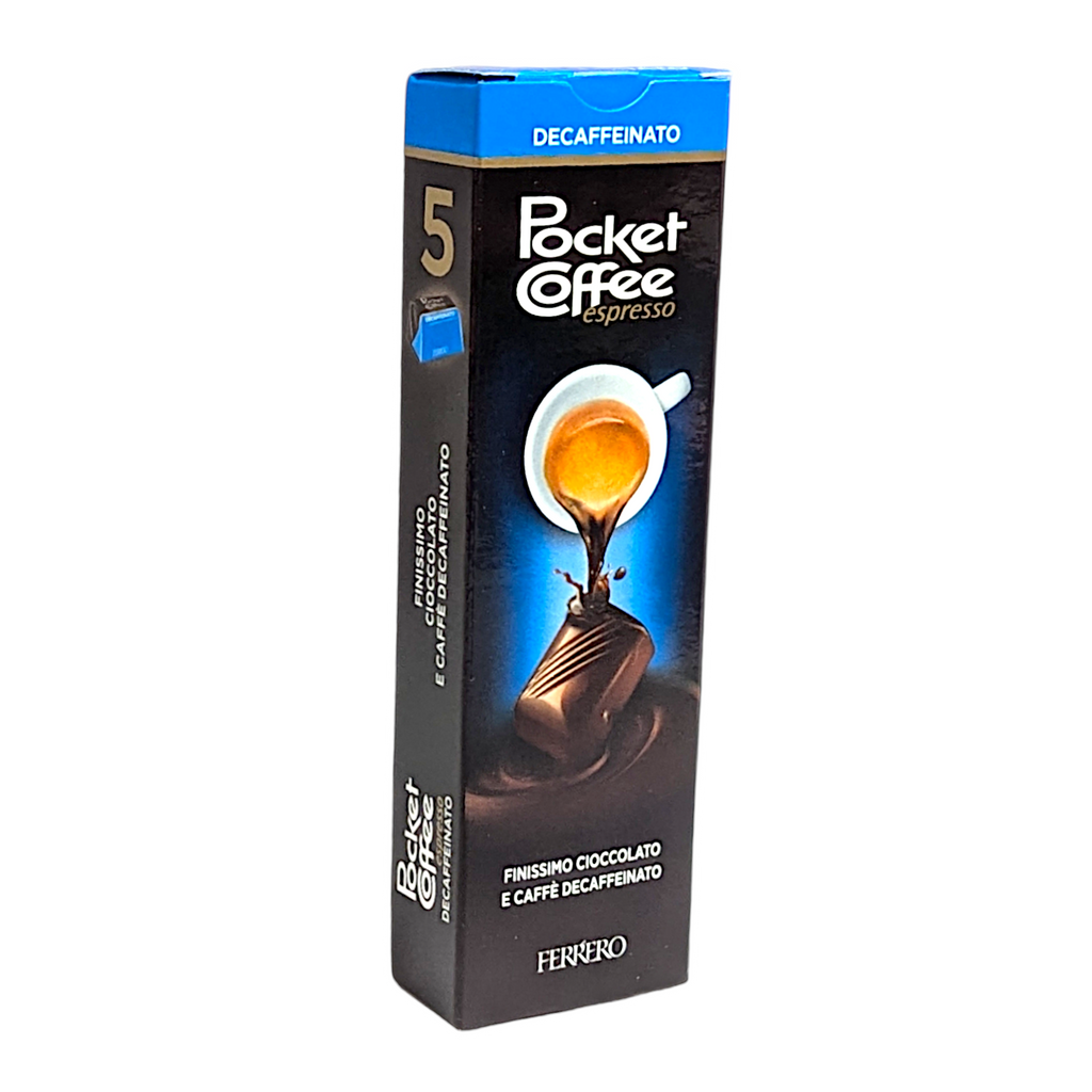 Ferrero Pocket Coffee Dark Chocolates Filled with Decaf Liquid Espresso - Pack of 5