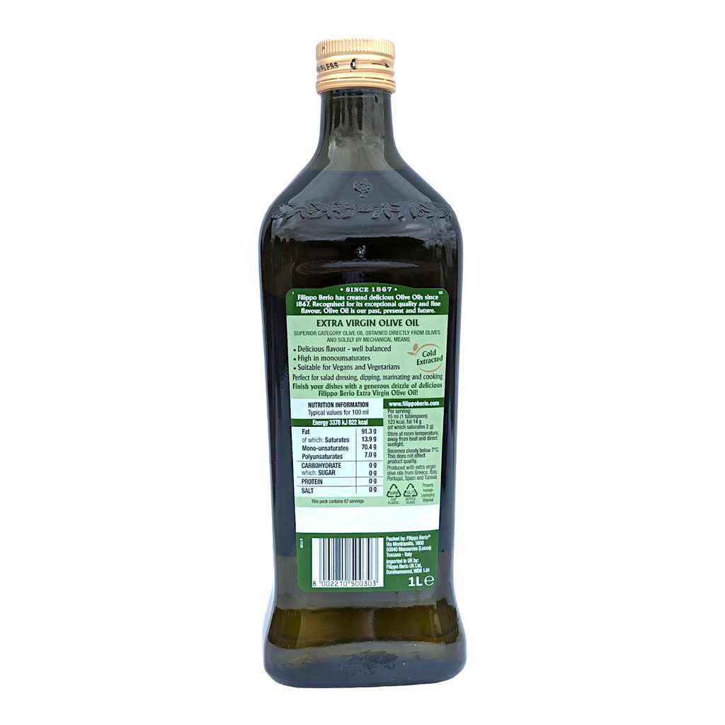 Filippo Berio Extra Virgin Olive Oil EVOO 1L