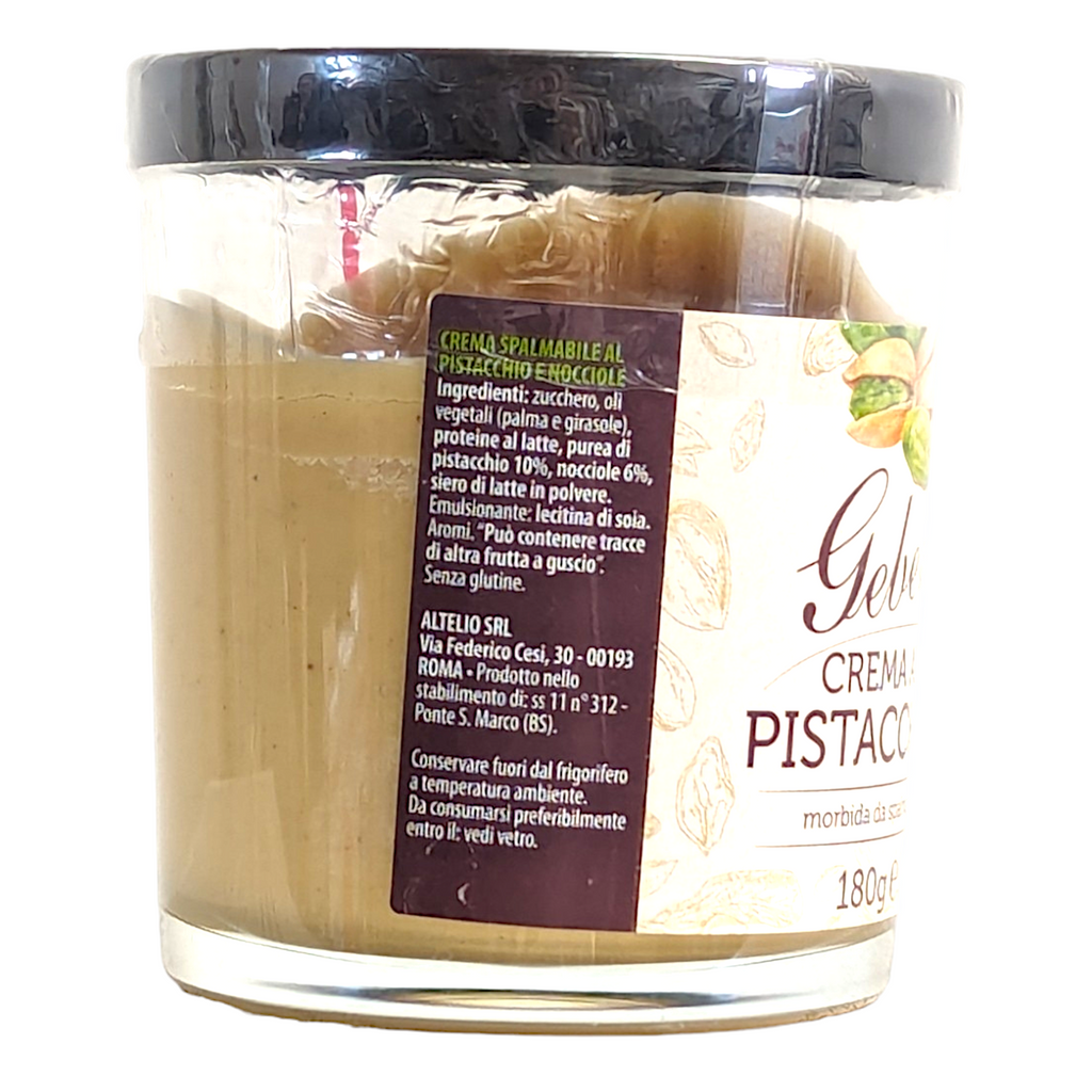 Geber Crema al Pistacchio, Pistachio Cream Spread Italian 180g