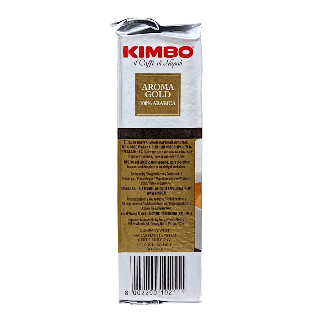 Kimbo Ground Coffee Aroma Gold 250g