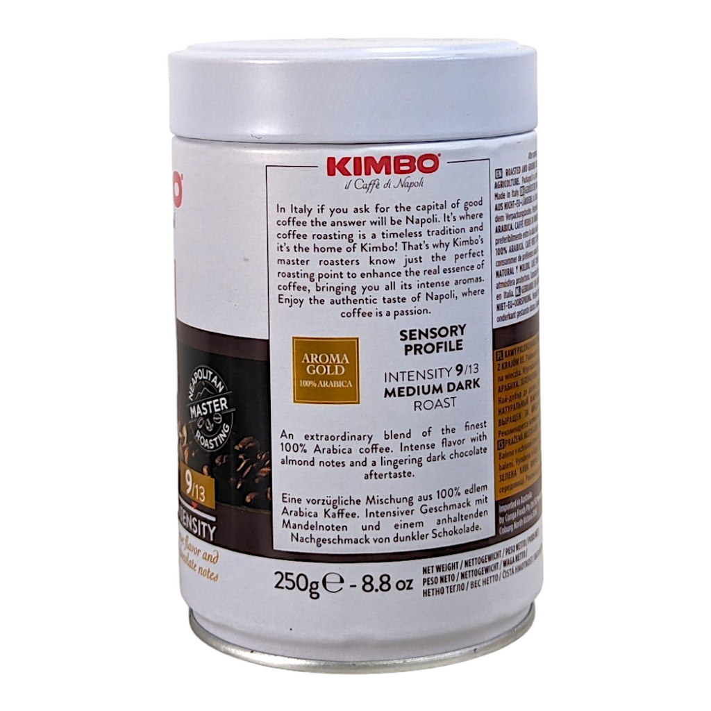 Kimbo Ground Coffee Aroma Gold 250g Tin