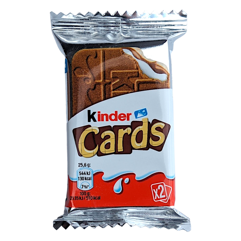 Kinder Cards T2 Wafer Biscuit with a Creamy Chocolate and Cream Filling