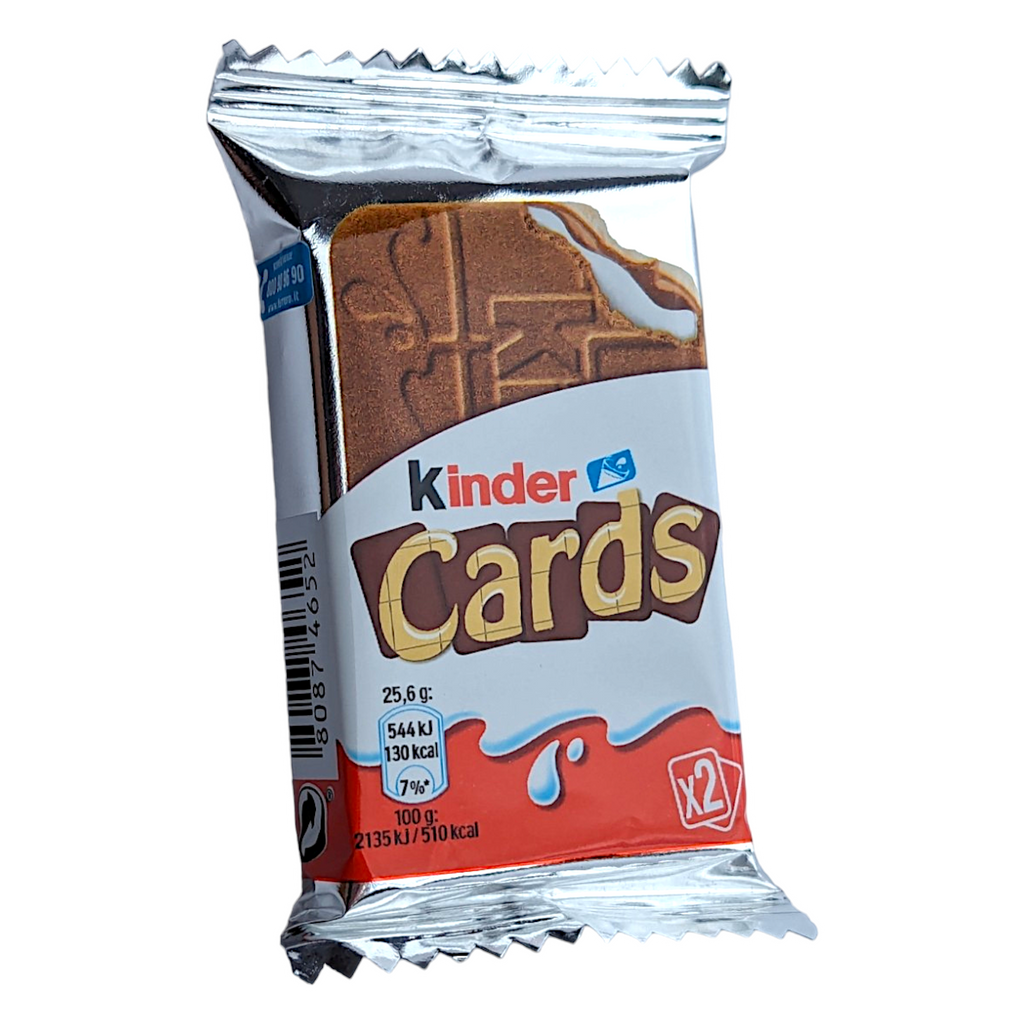 Kinder Cards T2 Wafer Biscuit with a Creamy Chocolate and Cream Filling