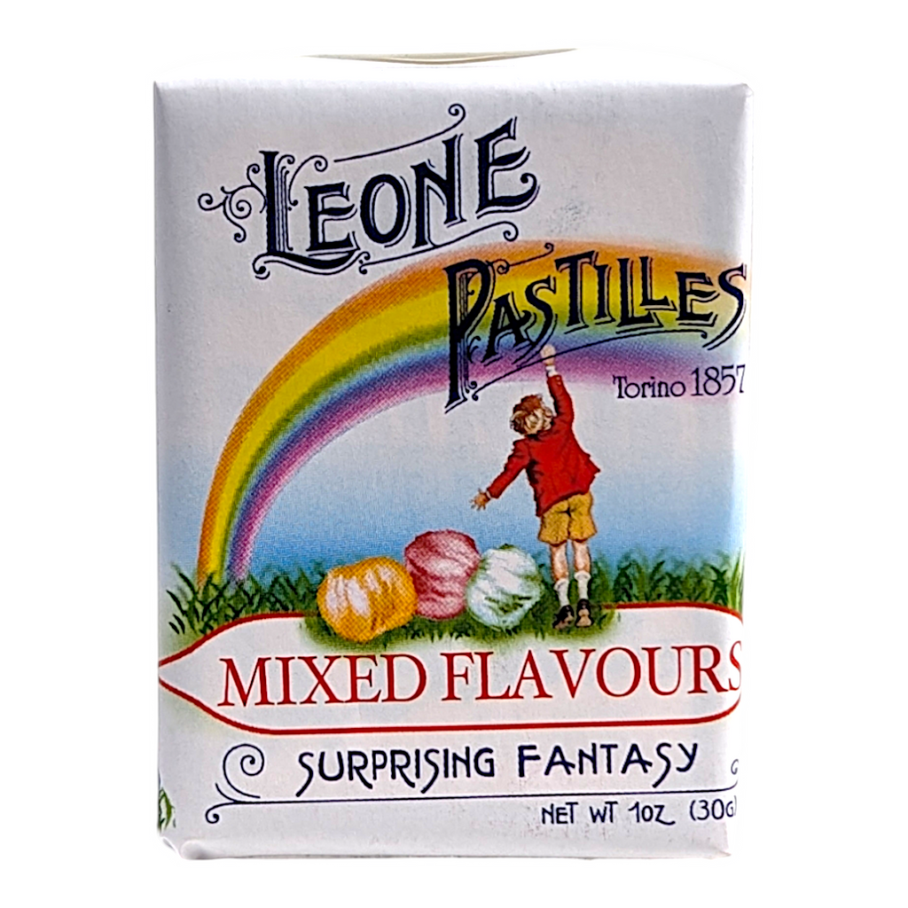 Leone Pastilles Mixed Flavours Gluten Free Sweets - Caramelline Miste 30g