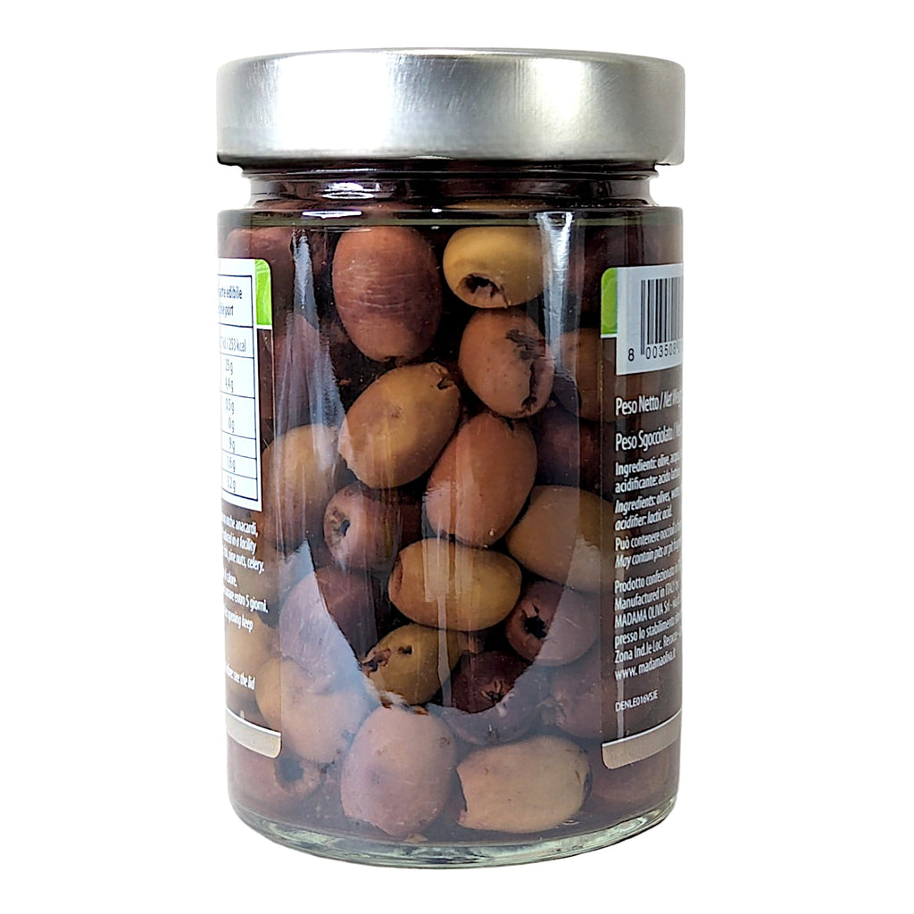 Madama Oliva Black Pitted Leccino Olives 300g