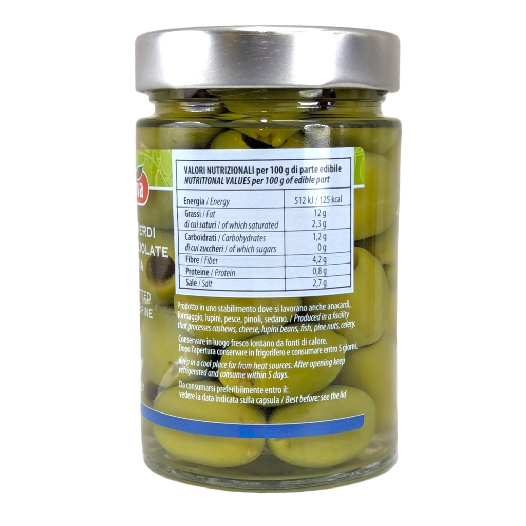 Madama Oliva Giant Green Mild Pitted Olives 300g