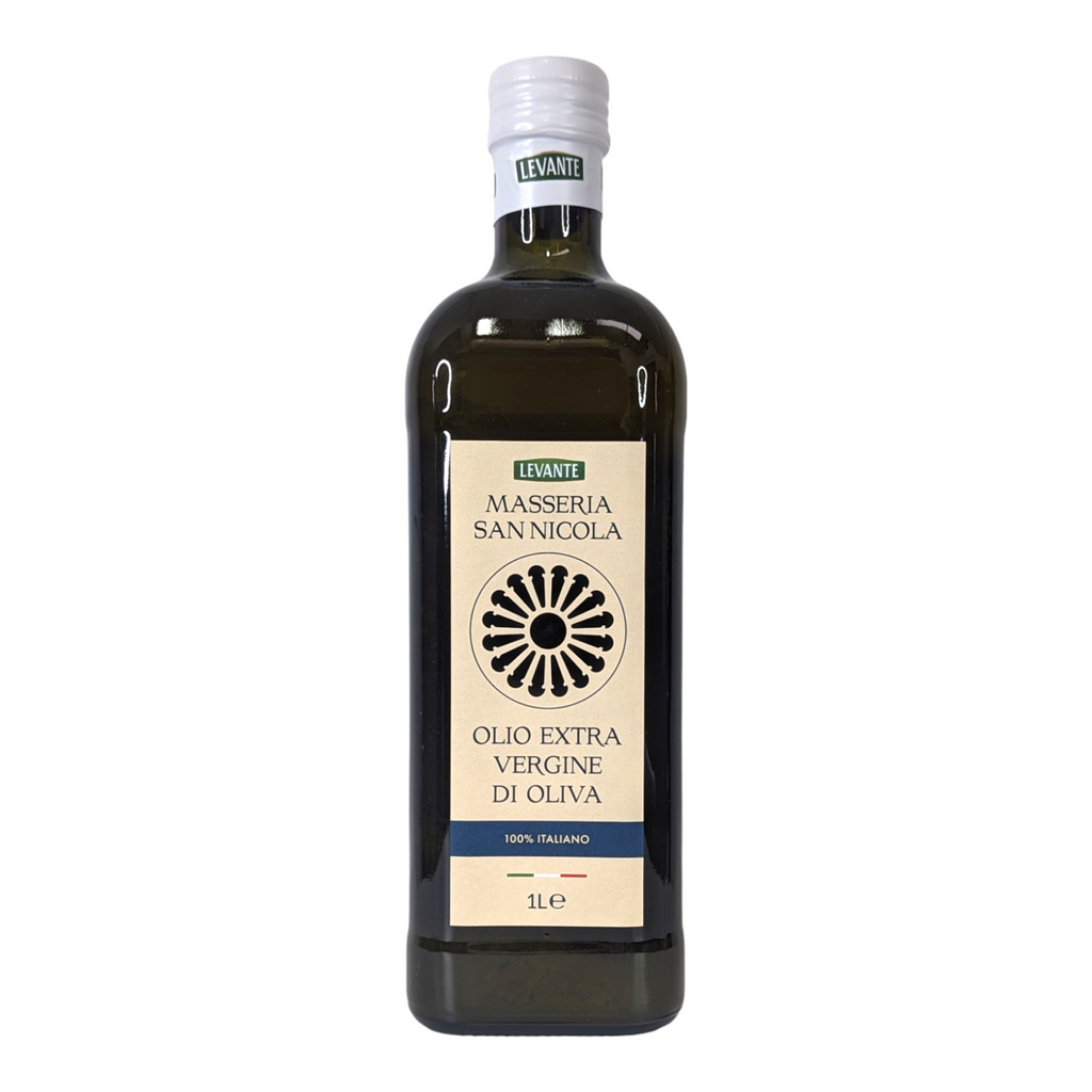 Levente, Masseria San Nicola, Extra Virgin Olive Oil 100% Italiano 1L