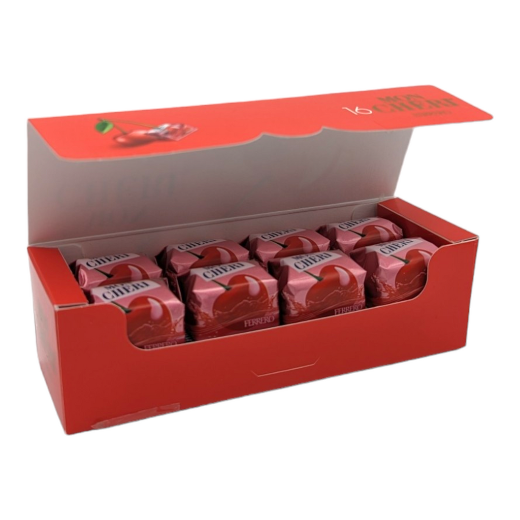 Ferrero Mon Cheri Dark Chocolates with Cherry & Liqueur  Pack of 16