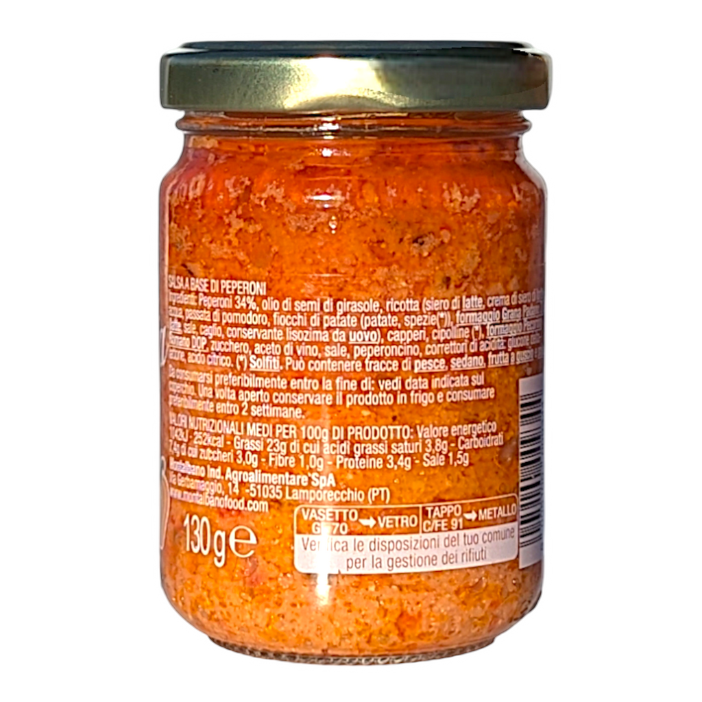 Montalbano Peppers Pate, Spicy Bruschetta Topping 130g