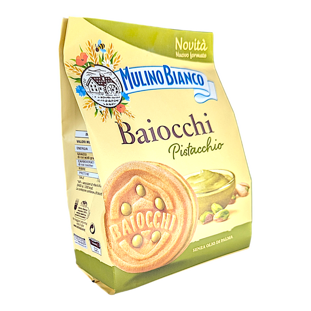 Mulino Bianco Baiocchi Pistacchio Cream Filled Biscuits 240g