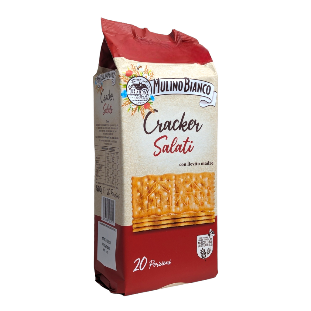Mulino Bianco Sourdough Salted Crackers, Sfoglia di Grano Salati 500g
