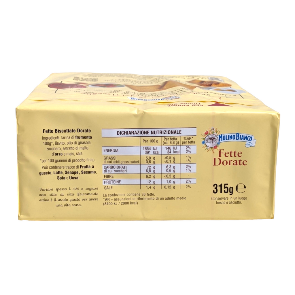 Mulino Bianco Armonie Fette Biscottate Dorate, Golden Rusks 315g