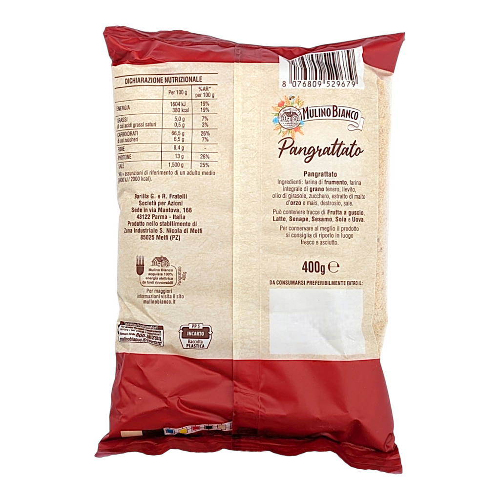 Mulino Bianco Pangrattato - Bread Crumbs for All Types of Gratin & Breading 400g