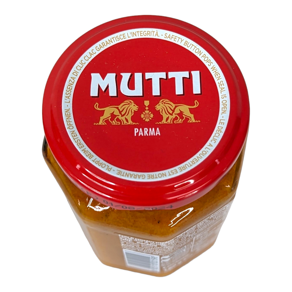 Mutti Pesto di Pomodoro Arancione / Orange Tomato Pesto: with Yellow Peppers, Almonds and Pecorino Romano 180g