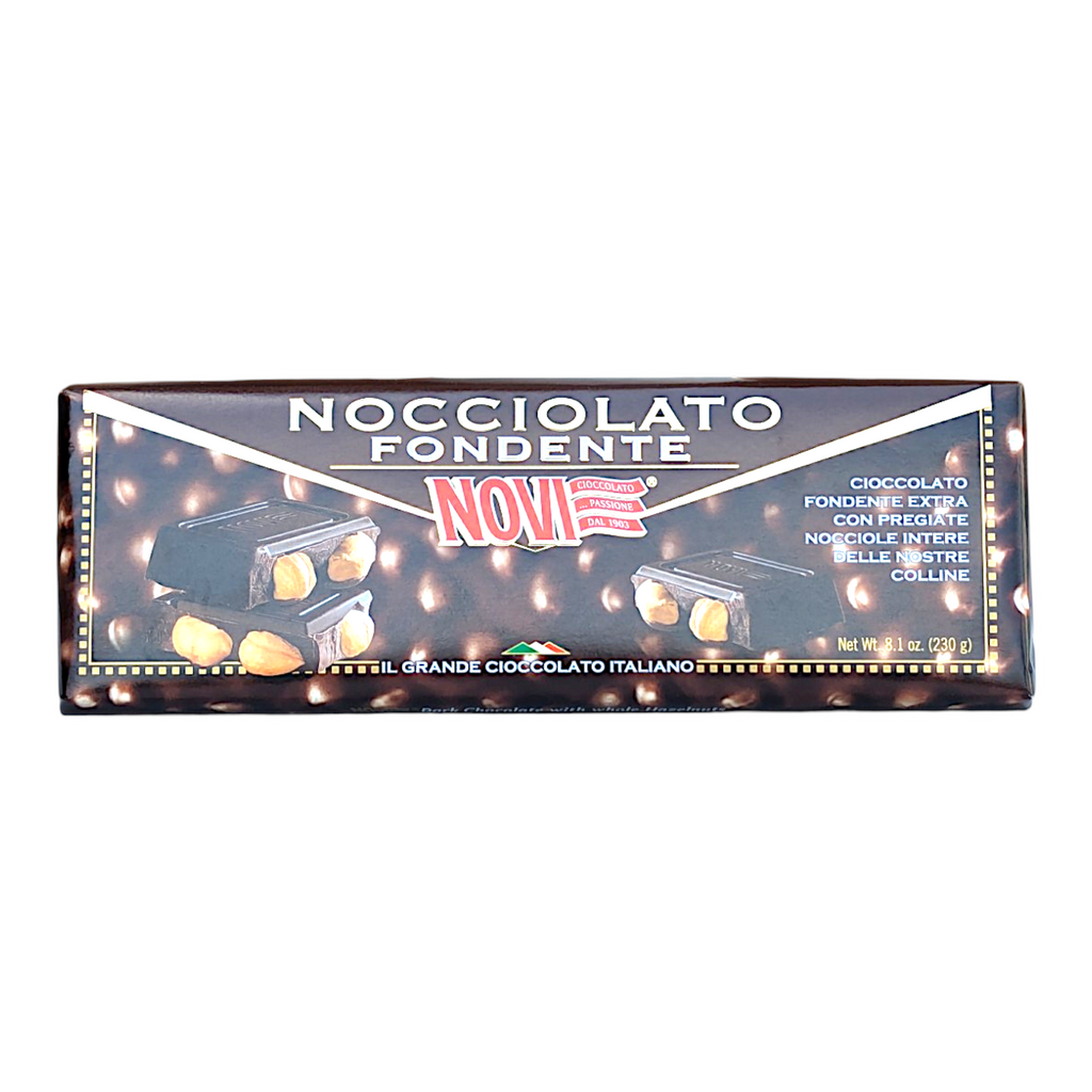 Novi Dark Chocolate Bar with Whole Hazelnuts / Cioccolato Fondente e Nocciole 230g