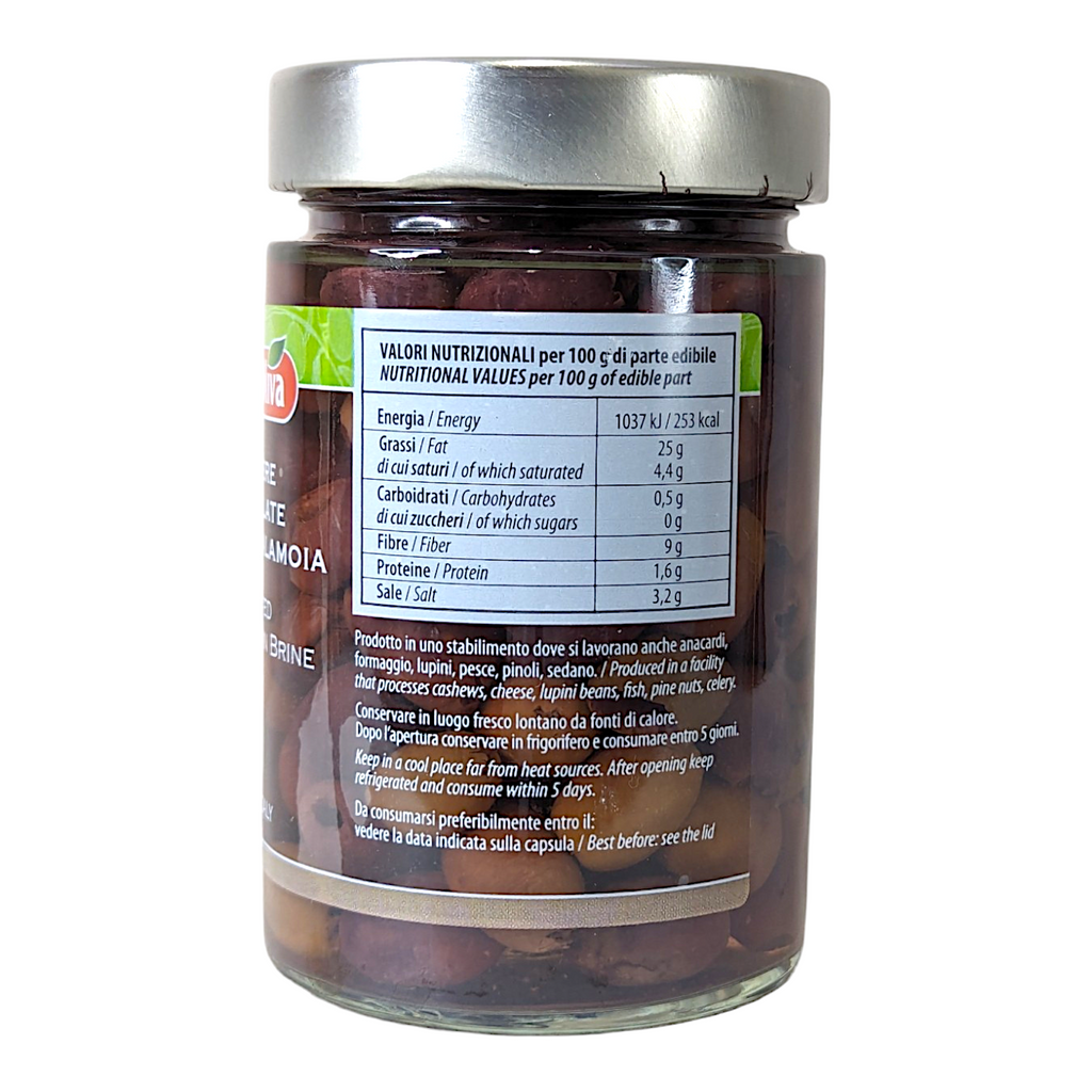 Madama Oliva Black Pitted Leccino Olives 300g - Italia Solutions UK