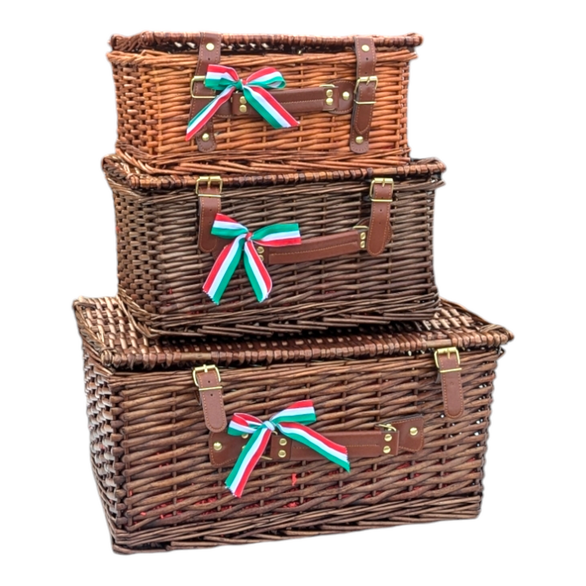 Dark Wicker Split Willow Hampers | Italia Solutions UK
