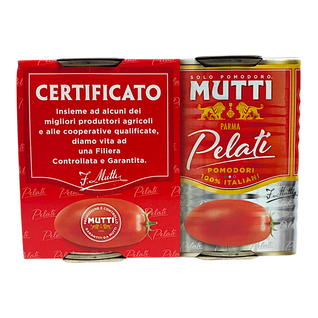 Mutti Pomodori Pelati - Peeled Tomatoes 400g x 2 Tins - Italia Solutions UK