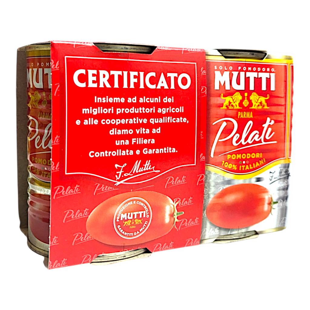 Mutti Pomodori Pelati - Peeled Tomatoes 400g x 2 Tins - Italia Solutions UK