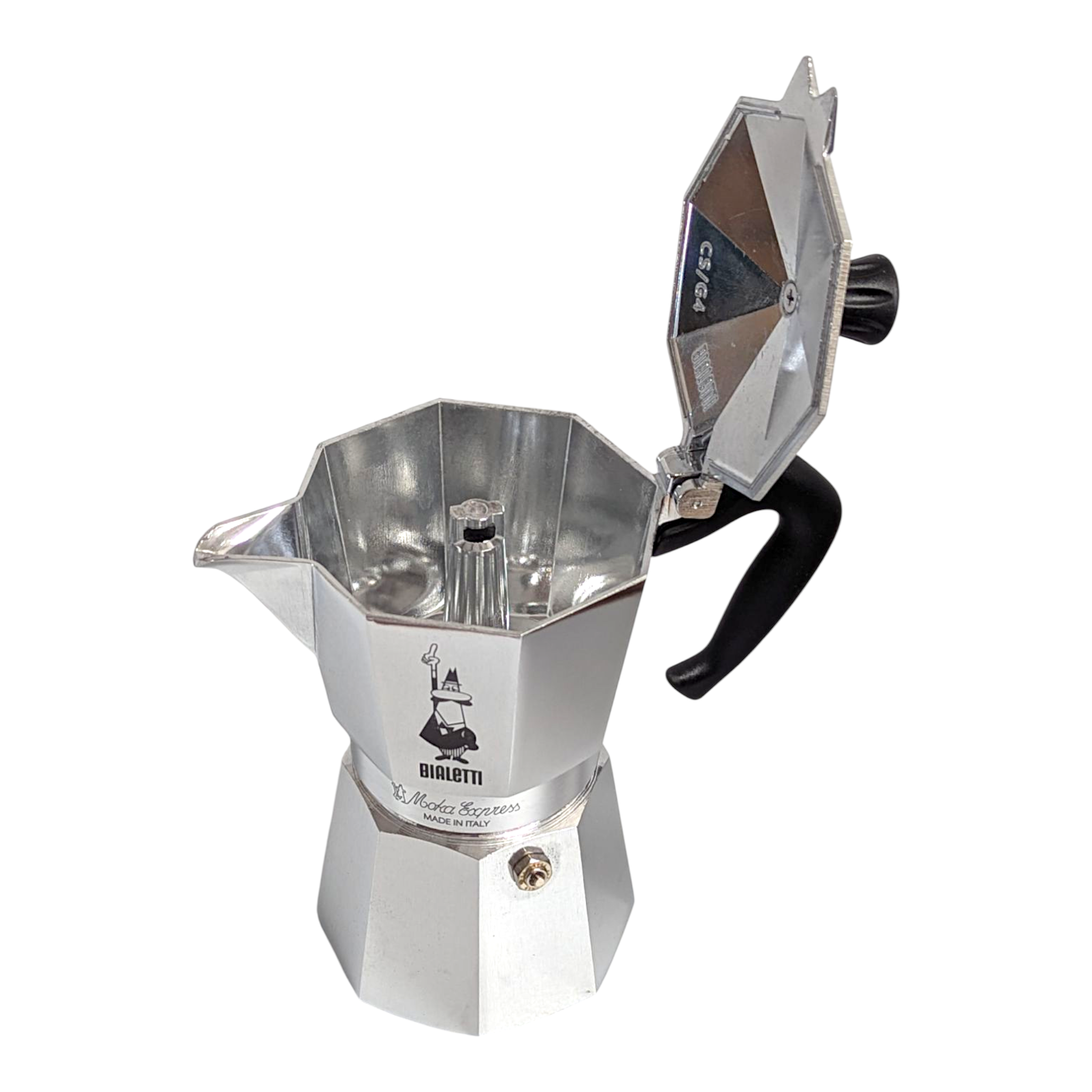 Bialetti Caffettiera Moka Express Silver Moka Pot - 6 Espresso Cups Bialetti Caffettiera Moka Express Silver Moka Pot - 6 Espresso Cups