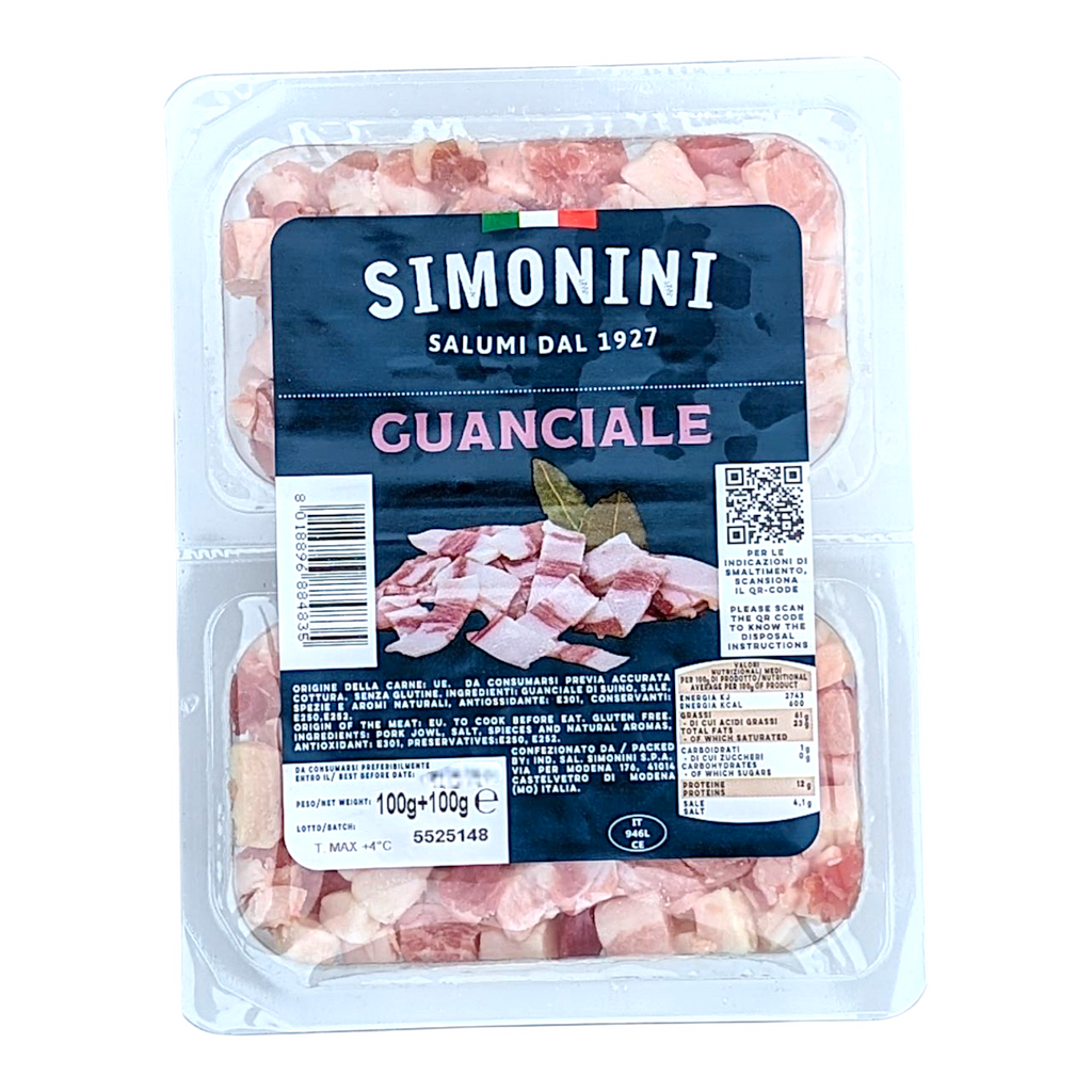 Simonini Guanciale 2 x 100g - Italia Solutions UK